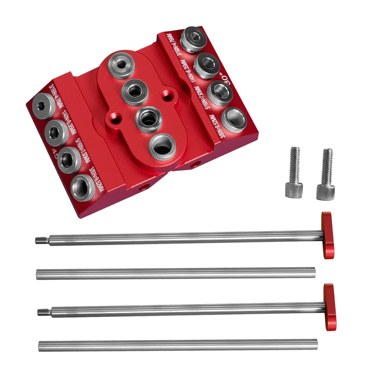 Multi-hoek aluminium zakgatjig set