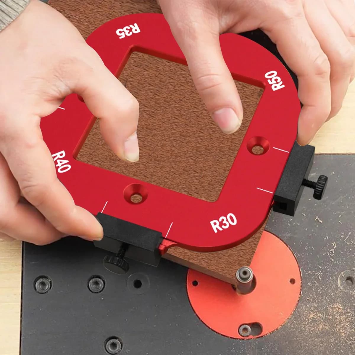 4-in-1 Booghoek Positioneermal voor Freeswerk Hoeken