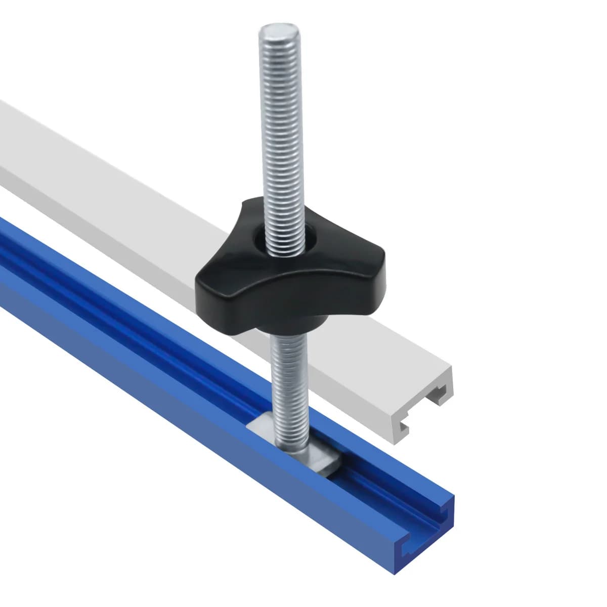 Dubbelgezaagd T-profielrail met bolt-knop