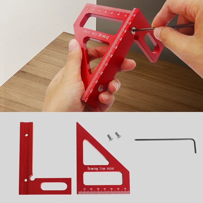 Aluminium multifunctioneel timmershoekje en gradenboog