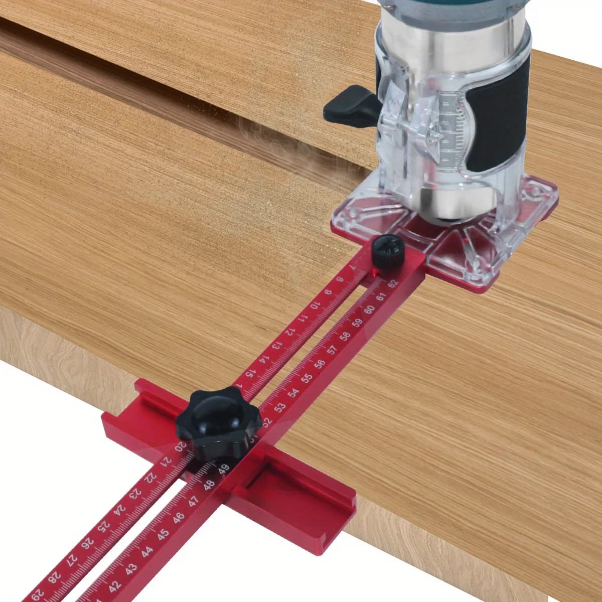 4-in-1 aluminium frees- en cirkelzaaggeleider