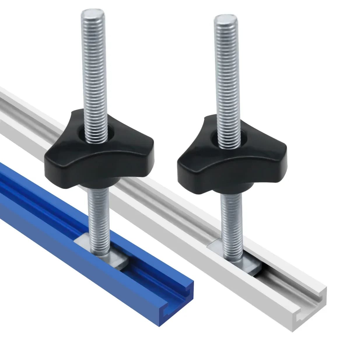 500mm Dubbelgefreest T-profielrail met T-bout Knoppen Set