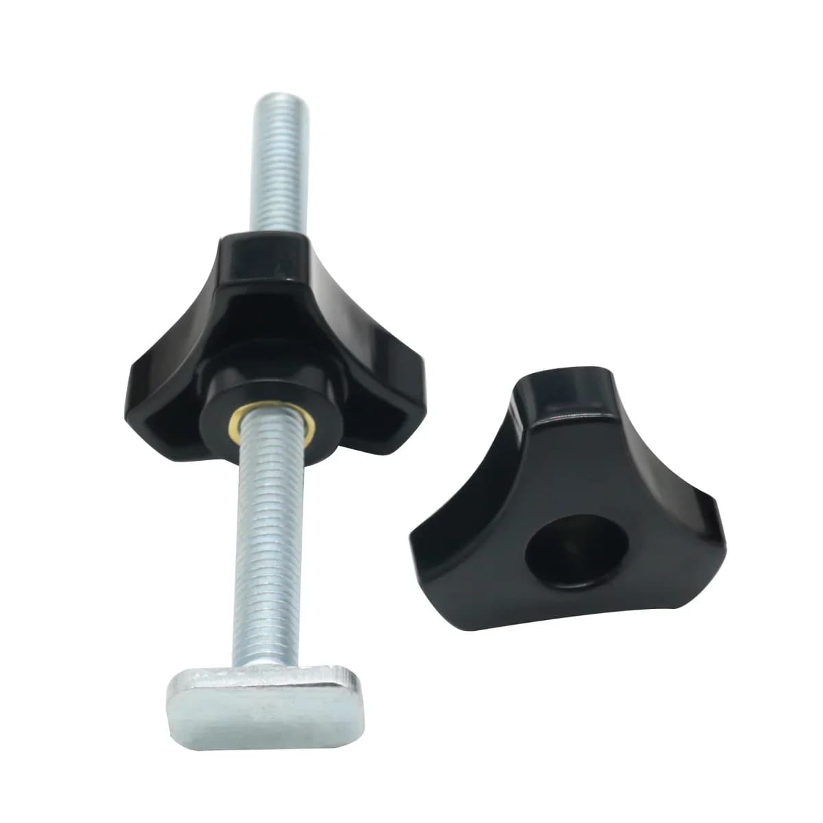 Set T-trackbouten, knoppen en schuifmoeren