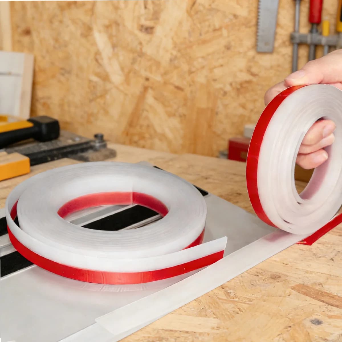 Vervangende splinterbeschermingsstrip voor trackzaag, 2,5 mm dik