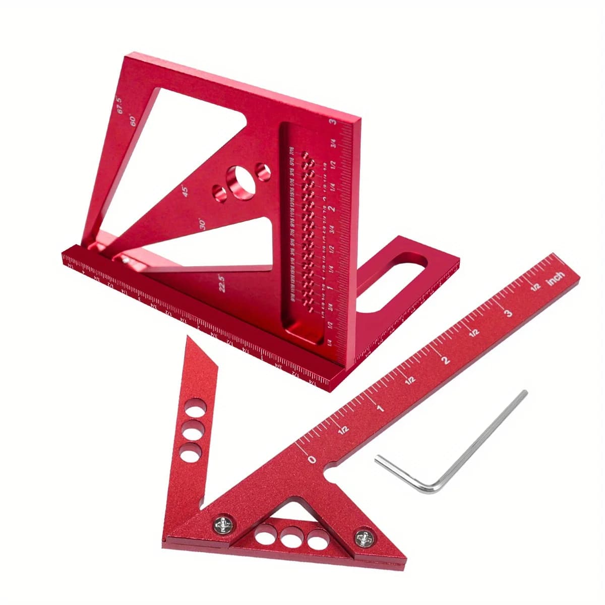 2-delige aluminium gradenboog en timmermanshaak set