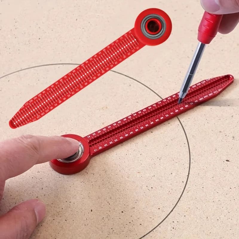 Precisie houtbewerking compass en schrijfruler