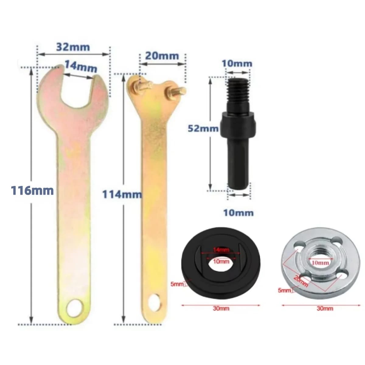 Adapterstang voor 10mm Boormachine naar Haakse Slijpmachine