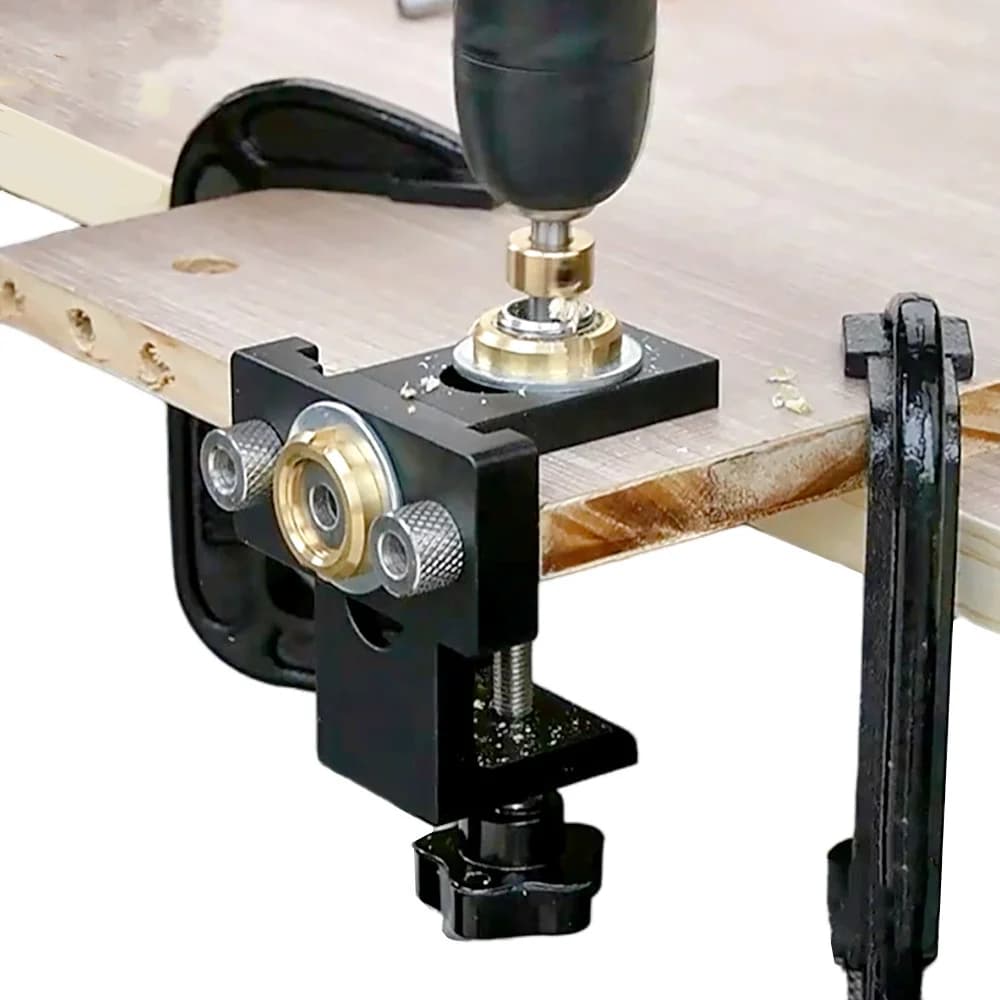 3-in-1 aluminium dowel- en pocketgatenboorhulpje