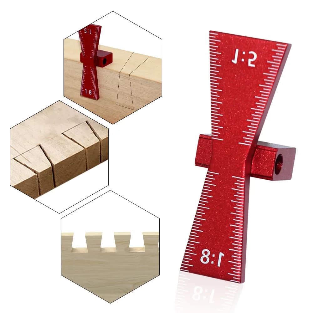 Aluminium dovetail markeersjabloon set