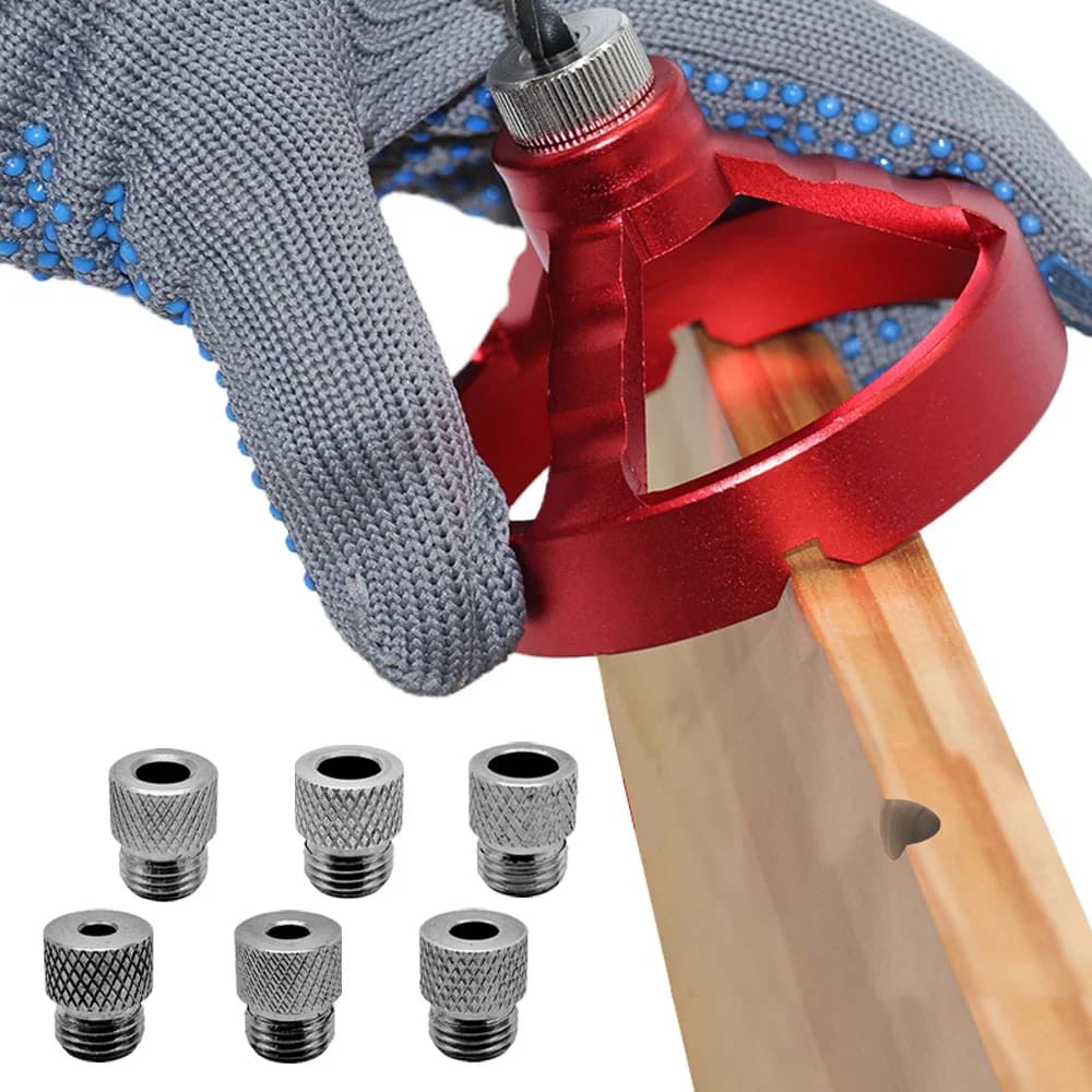 Dowelmachine met middenuitlijning en verticale boorgeleider