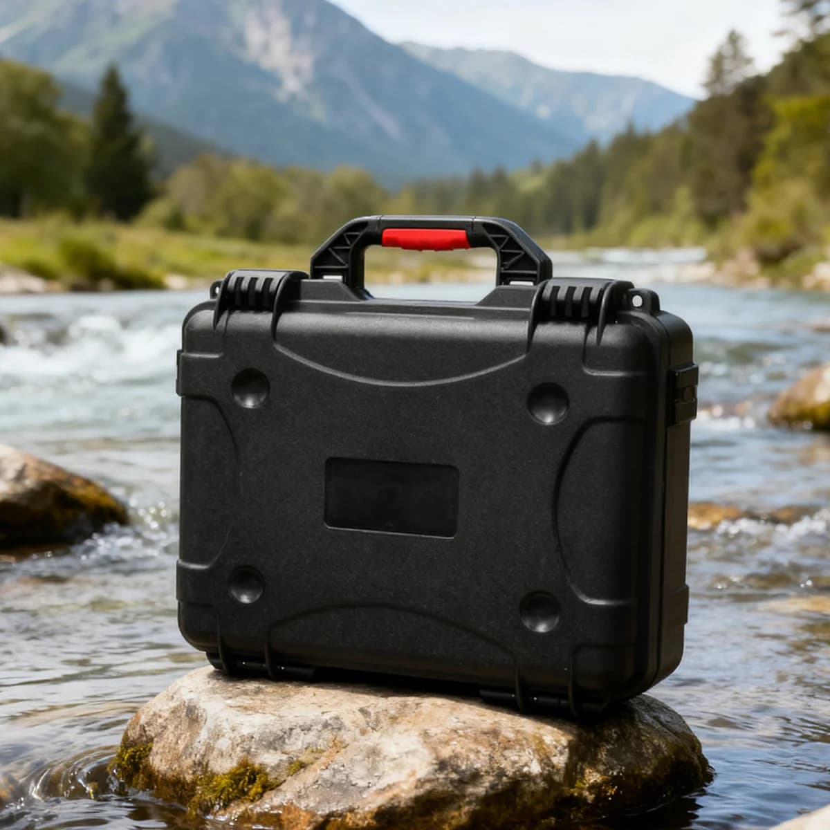 Draagbare schokbestendige waterdichte harde toolbox met schuim