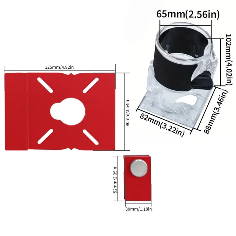 Zware aluminium geleiderail-connectorset