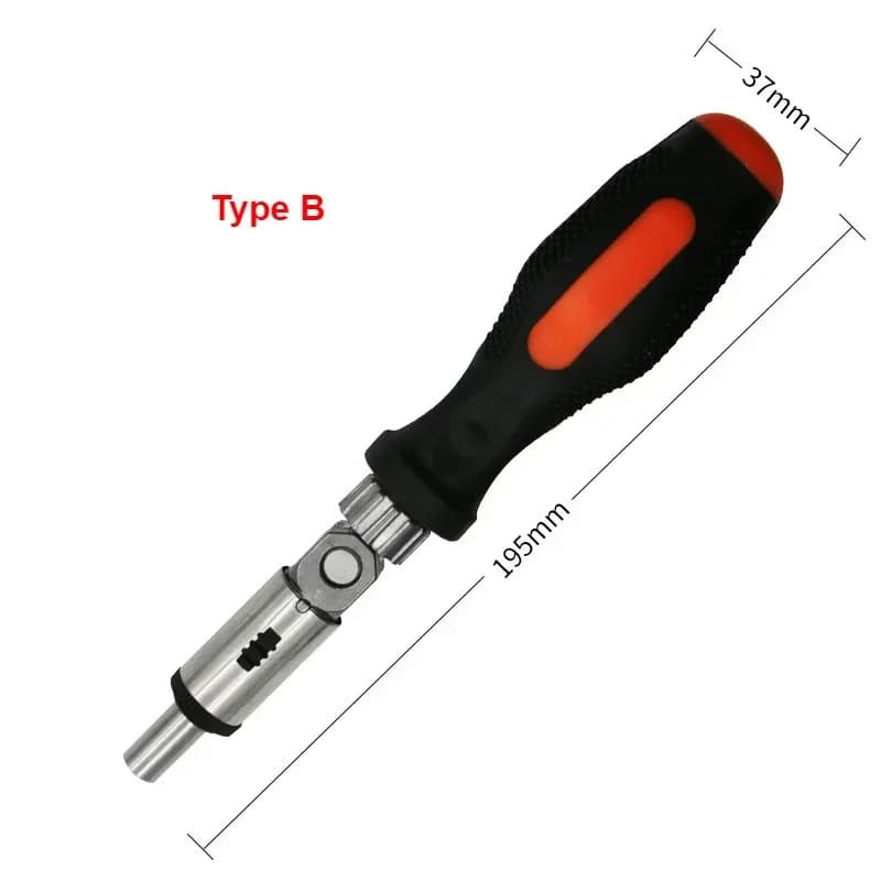 Multifunctionele ratelschroevendraaier set, 1/4 inch zeskant