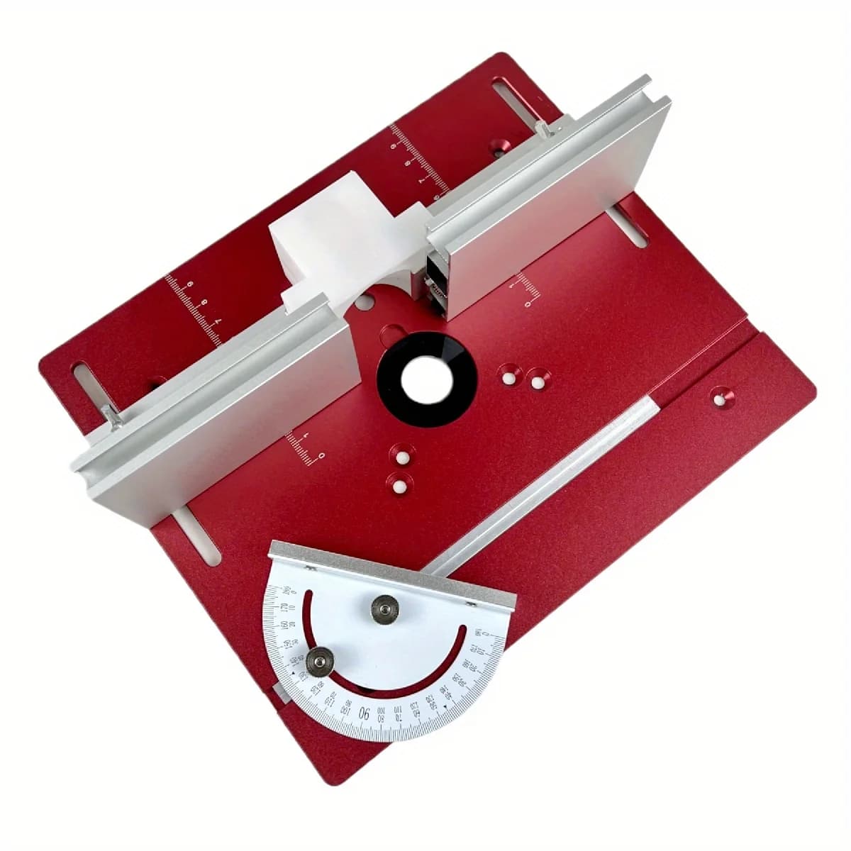 Aluminium freesplaat met schuifbeugels