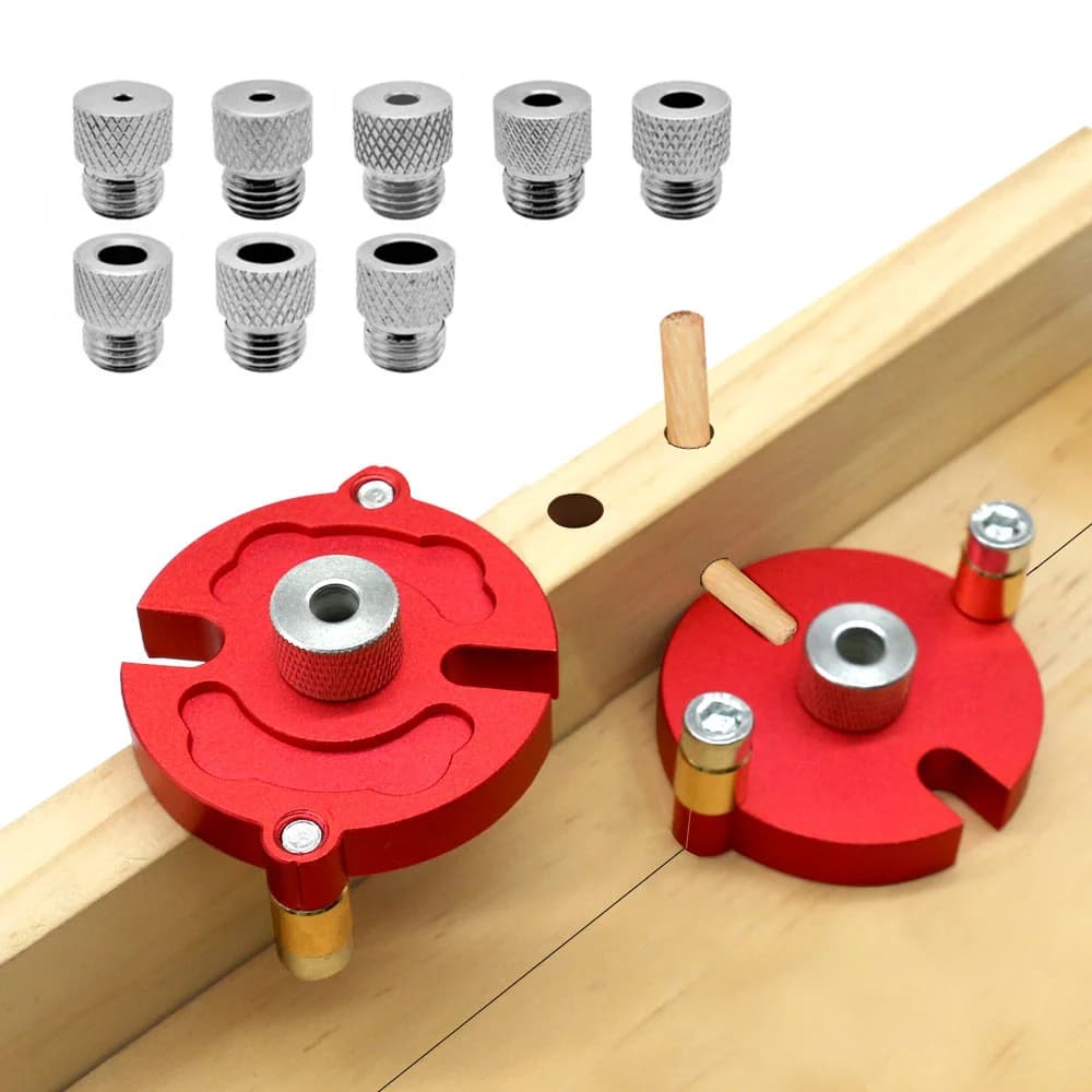 Houten duimbeugelset 3-10mm, zelfcentrerende geleider