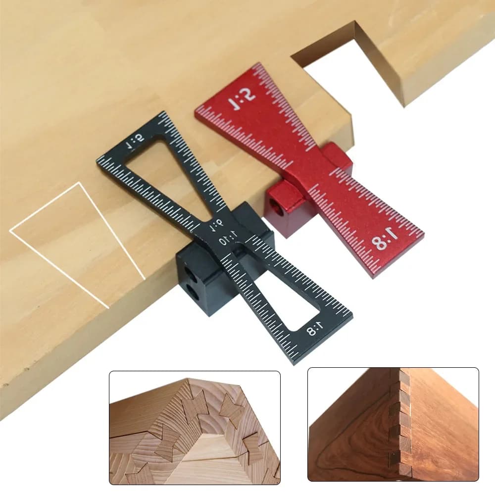 Aluminium dovetail markeersjabloon set