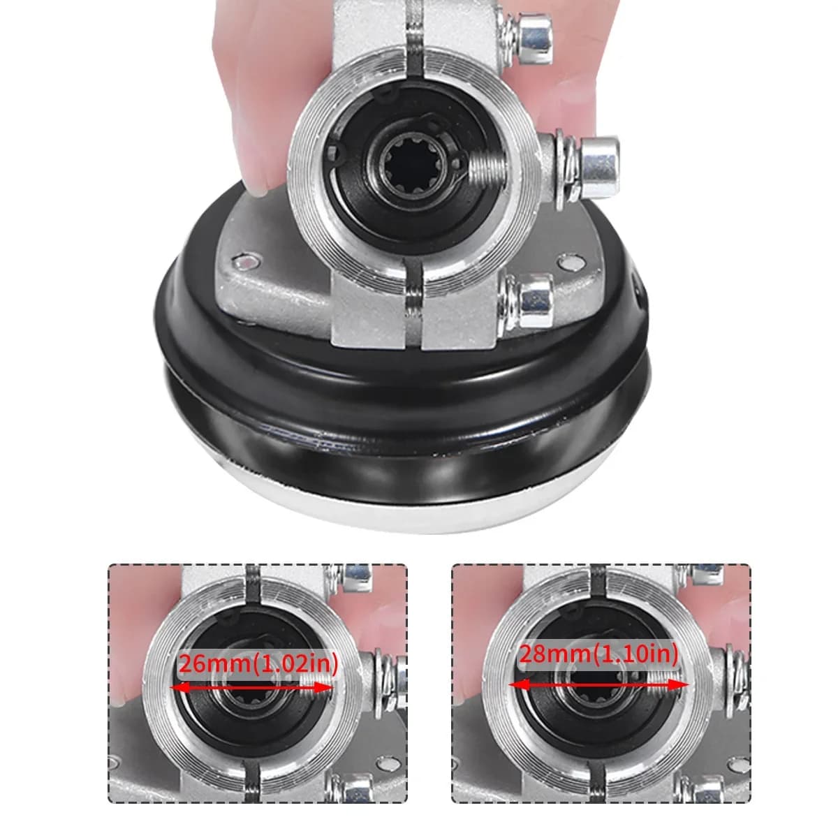 Vervangingskop versnellingsbak 26mm/28mm voor bosmaaier