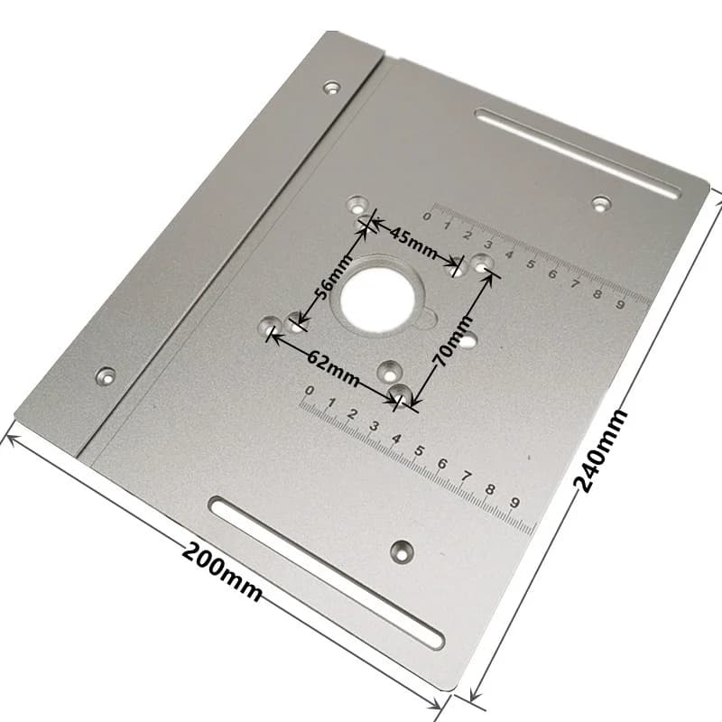 Universeel aluminium freesblad met schuifmaat