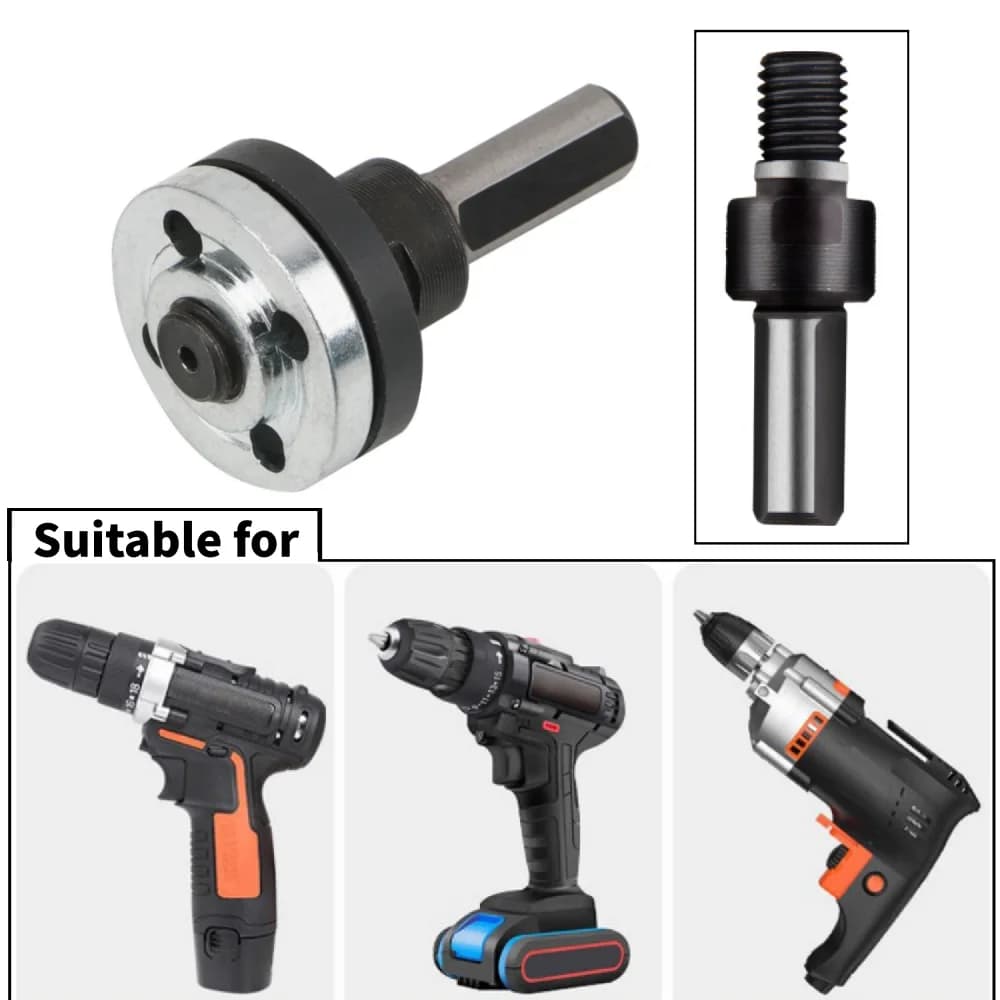 Adapterstang voor 10mm Boormachine naar Haakse Slijpmachine