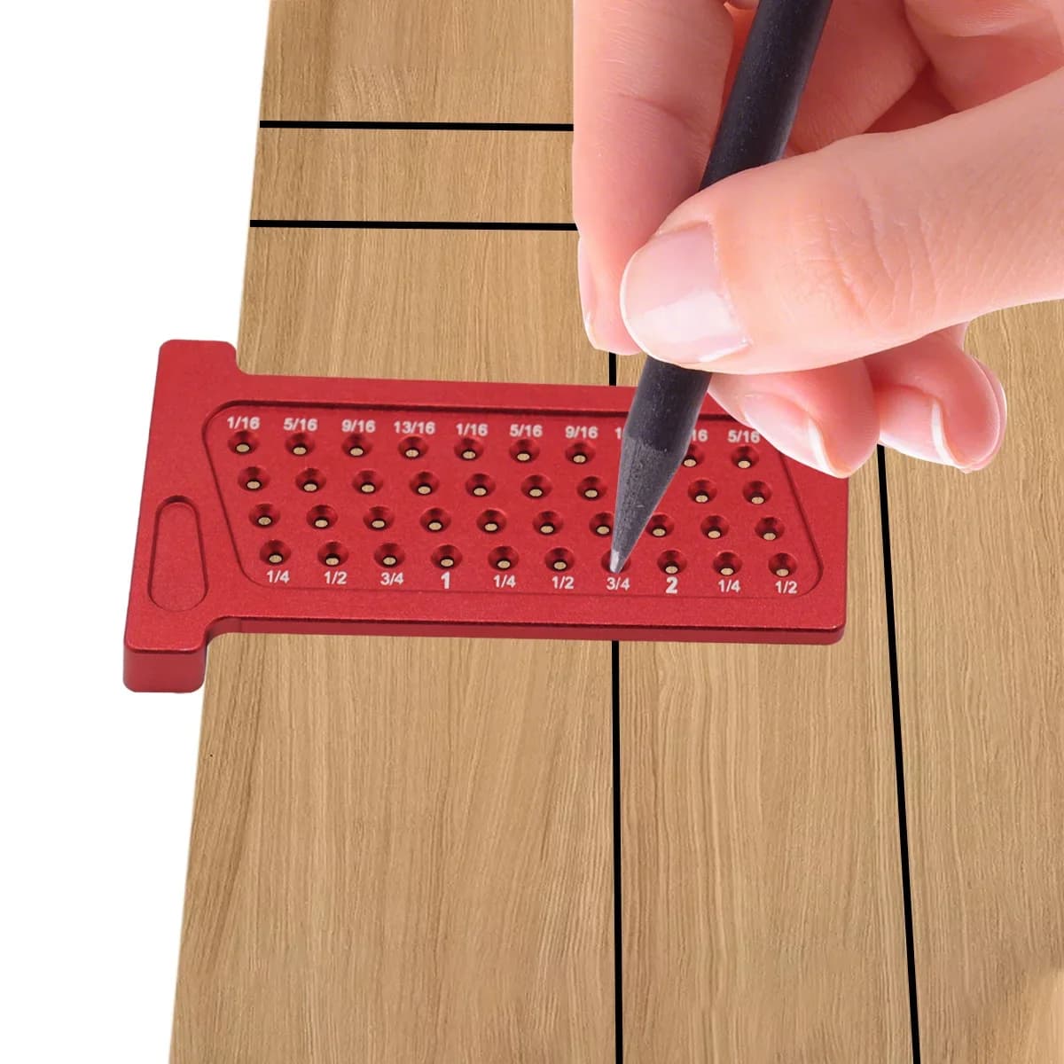 Metrische en inch T-square ritsspocketliniaal