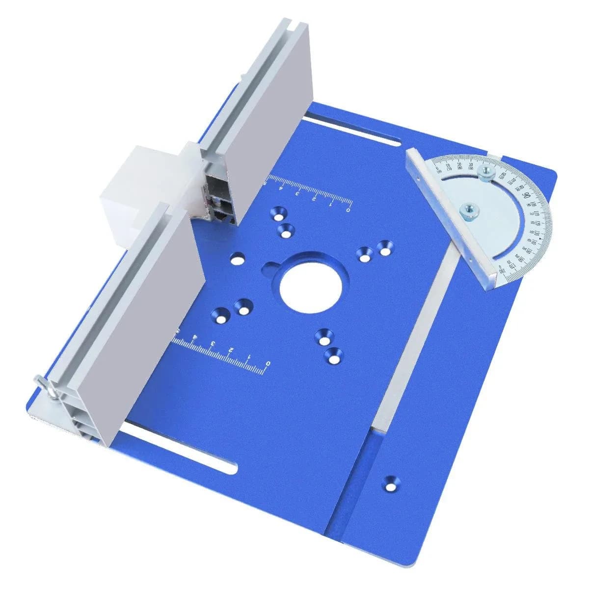 Aluminium bovenfrees tafel insertplaat en liftset